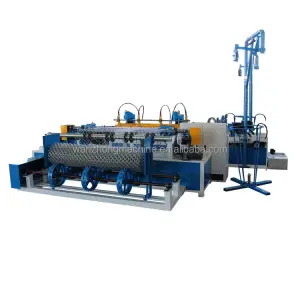 Fully Automatic High Speed CNC Double Moulds Chain Link Fence Netting Machine for Making Playground Protecting Mesh