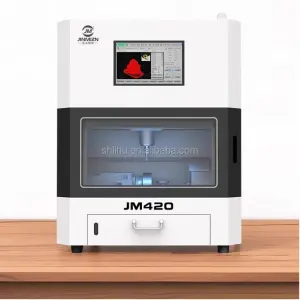 High Precision 3D Desktop CNC Mini Metal Jewelry Beads Engraving Machine 220V Carving Stamping Faceting for Bracelets Rings