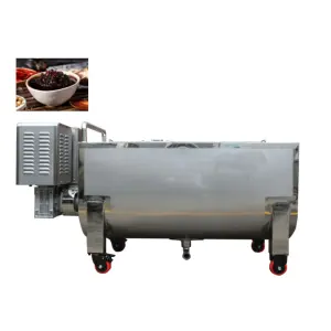 Horizontal Electric Heating Screw U-Groove Stirring Function Seasoning Processing Machine for Chili Sauce Sesame Paste Filling