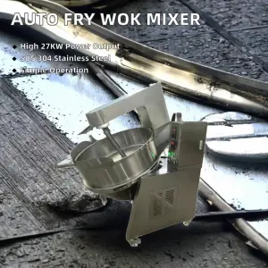 Fully Automatic Stainless Steel Planetary Fry Wok for Tomato Food Cook Mixer Machine for Seasoning Processing