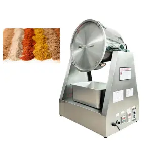 Professional High-Speed W Type Double Cone Industrial Dry Powder Rotary Drum Mixer Blender Machine for Spice & Sauce Preparation