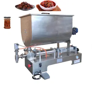 Beef Sauce/Canned Meat Filling Machine 1000ML U-Shaped Hopper StirringFilling Machine Suitable for Large Particle Materials