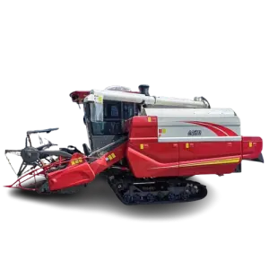 Small Crawler Rice Wheat Soybeans Combine Harvester Harvesting Machine Prices