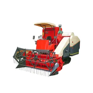 Mini Wheat Harvester GF38 88HP Walking Corn Harvester Machine with