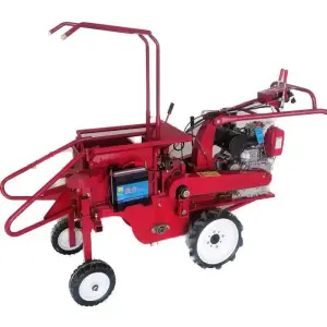 Mini Walk Behind Tractor Maize Corn Combine Harvester Mini Corn Harvesting Machine