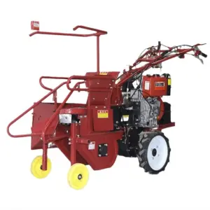 Mini Easy Operate Hand Push Self Propelled Walking Corn Harvester Maize Harvesting Machine