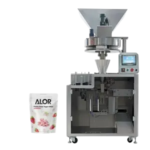 Stand up Zipper Bag Packing Machine Auto Cheese Bar Freeze Dried Yogurt Fruit Snack Packing Machine Granule Packing Machine