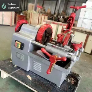 Customized Pipe Threading Machine 120V 220V 380V with 4 Outriggers BSTP/NPT Threader Tool Featuring a Motor Core Component