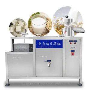 Automatic Cheese Press Tofu Machine Maker Manufacturer Stainless Steel Tofu Pudding Soymilk Production Line Tofu Machine