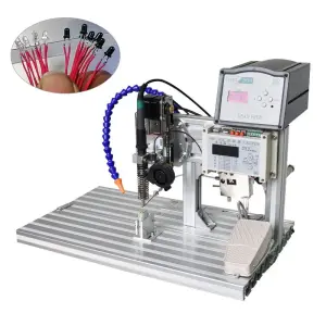 JCW-TS205H USB Connector Semi-Automatic Electrical Cable Soldering Machine Tin PCB/LED/Robot Equipment Cable Manufacturing