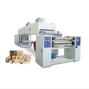 High Productivity Automatic BOPP Coating Film Gum Adhesive Tape Printing Making Machine