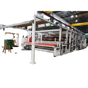 Electric 3.4M 4M Glue Dot Transfer Laminating Machine for Blackout Curtains Wall Cloth Non-Woven Fabrics Wood Packaging Material