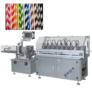 Fully Automatic High Speed Quality 8 Cutting Blades Paper Straw Machine for All Kinds of Drinking Straws