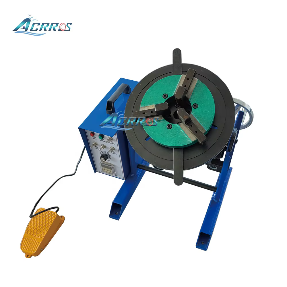 30kg Positioner Rotary Tig Turntable Automatic Rotating Welding Table For Welding  10-200mm diameter chuck