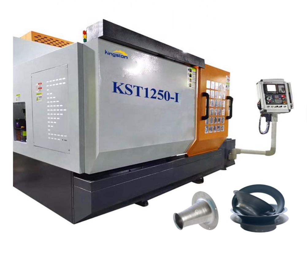 Customizable High Precision KST1250-I Forming CNC Metal Spinning Machine for Making Metal Copper Bottle Lamp Cookwares
