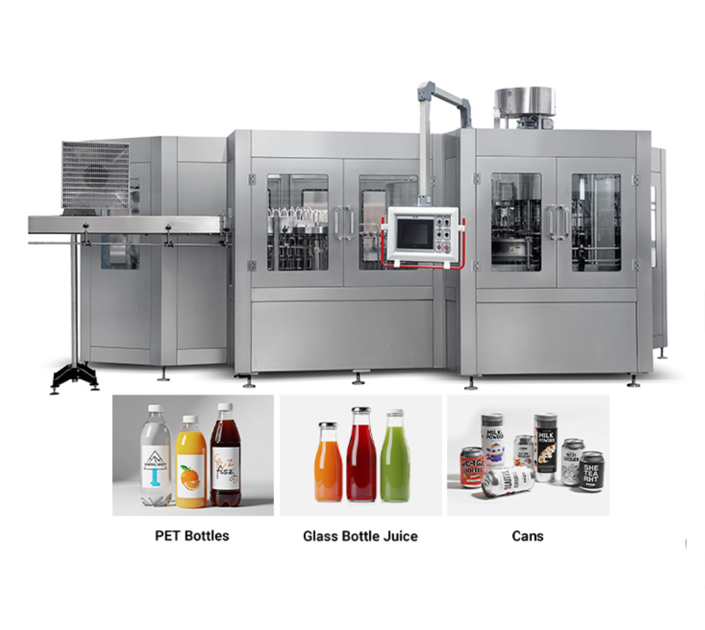 Advanced Small Pet Aluminum Beverage Tin Cans Drink Filling and Seaming Machine