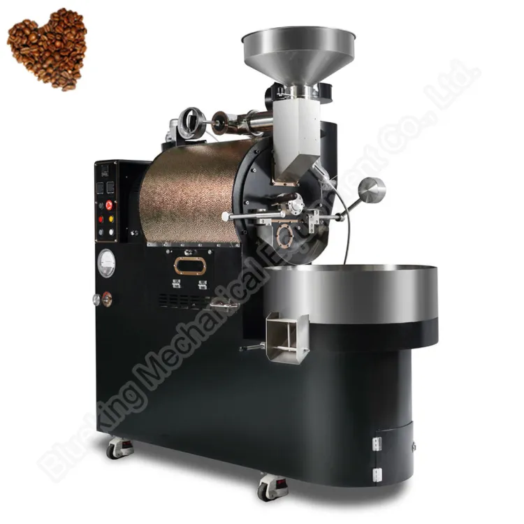 BK-5kg Gas Coffee Roaster – 24kg/hr Capacity, Stainless Steel Drum, Data Logging with USB/Bluetooth