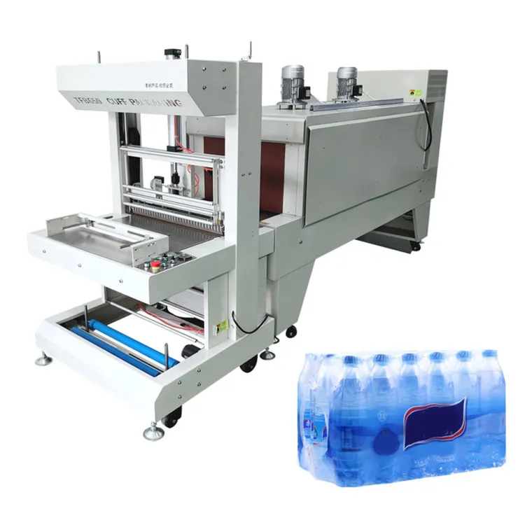 Automatic Water Bottle POF Cable Heat Tunnel Shrink Packaging Machine Sleeve Label Wrapping Shrink Packaging Machine