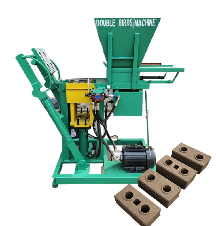 Interlocking Clay Brick Making Machine for Paving Block Earth Brick Mold Construction Clay Block Making Machine