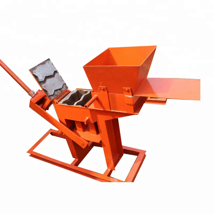 QMR2 40 Manual Concrete Block Molds Clay Machine Hand Press Brick Making Machine Female Block Machine