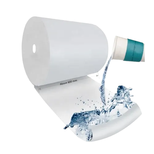 Paper Cup Coated Roll Paper Raw Material 100% Virgin Wooden Pulp 1200 Width 18gsm PE Coated Paper Cup Roll