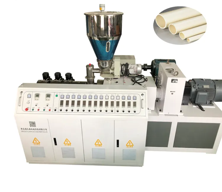 20-63mm Plastic Upvc Pvc Pipe Electronic Threading Extrusion Pvc Pipe Making Machine
