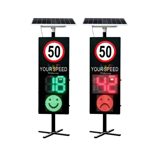 Solar LED Traffic Vehicle Activated Driver Feedback Radar Speed Limit Sign with Numbers and Smiley Face