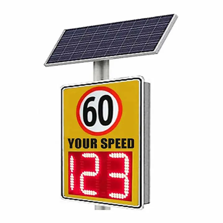 Portable Traffic Sign LED Display Solar Radar Speed Detector Speed Limited Sign