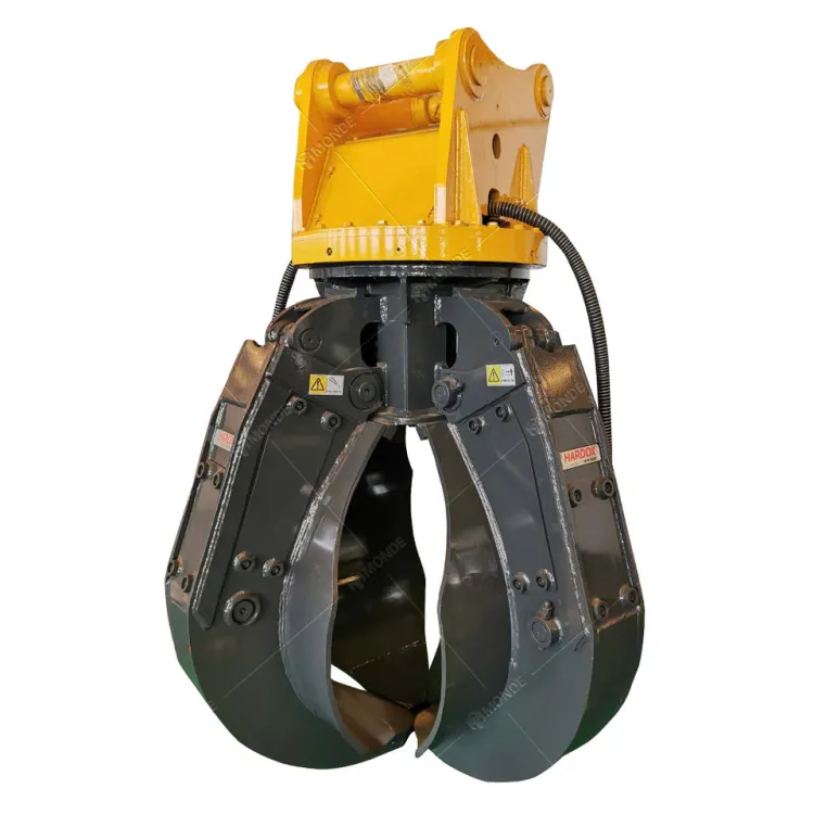 MONDE Steel Machine Orange Peel Multi Petal Grabs Bucket Clamp Tool Excavator Attachments Grabs for