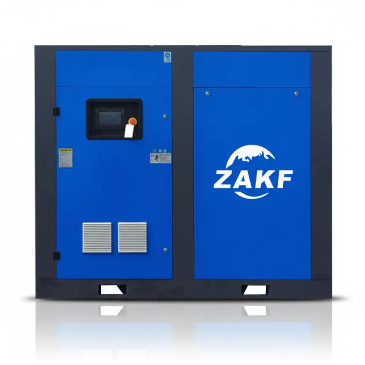 ZAKF 75HP 55KW 380V/220V IP54 PM Variable Speed Screw Air Compressor Industrial Compressor for Air Blower Machine
