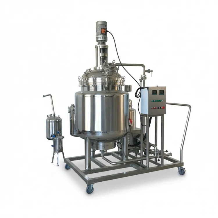 Customized Movable 500L 1000L Stainless Steel Mixing Tank Liquid Chemical Food Blending Mixer Tank with Motor Agitator