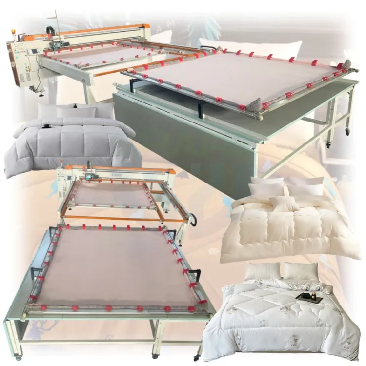 Automatic Single Needle Quilting Machine High-Speed Drive Head Computerized QB-ARM System 10-inch LCD Touch Quilt Machine