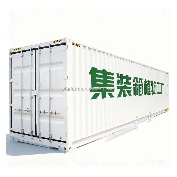 Durable High Yield High Cube Mobile Large Hydroponic Shipping Container Farm for All-Year-Round Vegetable Harvest