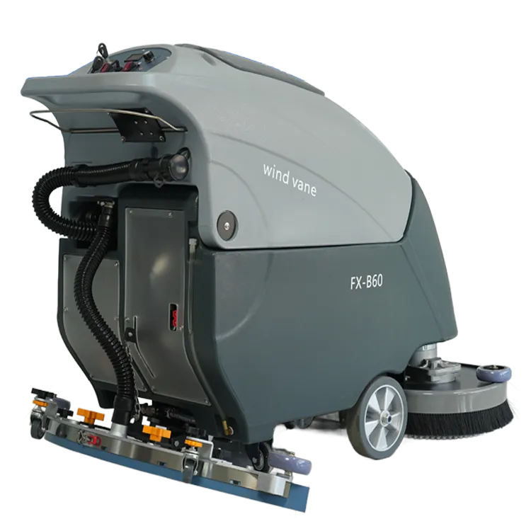 Commercial Mini Automatic Electric Handheld Floor Scrubber Dryer Machine 24V Industrial Cleaning Scrubbing Sweepers