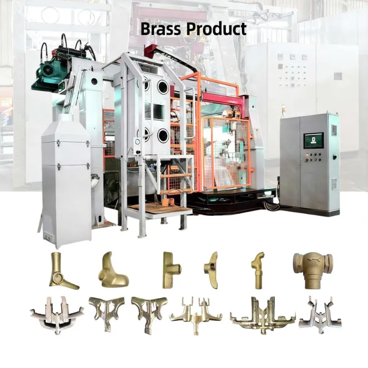 Advanced Automatic Low Pressure Casting Machine with Cooling System for Commercial Lighting and Fixture Brass Makers