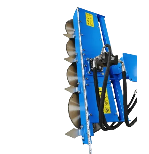 Excavator Mounted Circular Saw Head for Tree Pruning Brush Vegetation Removal Harvesting