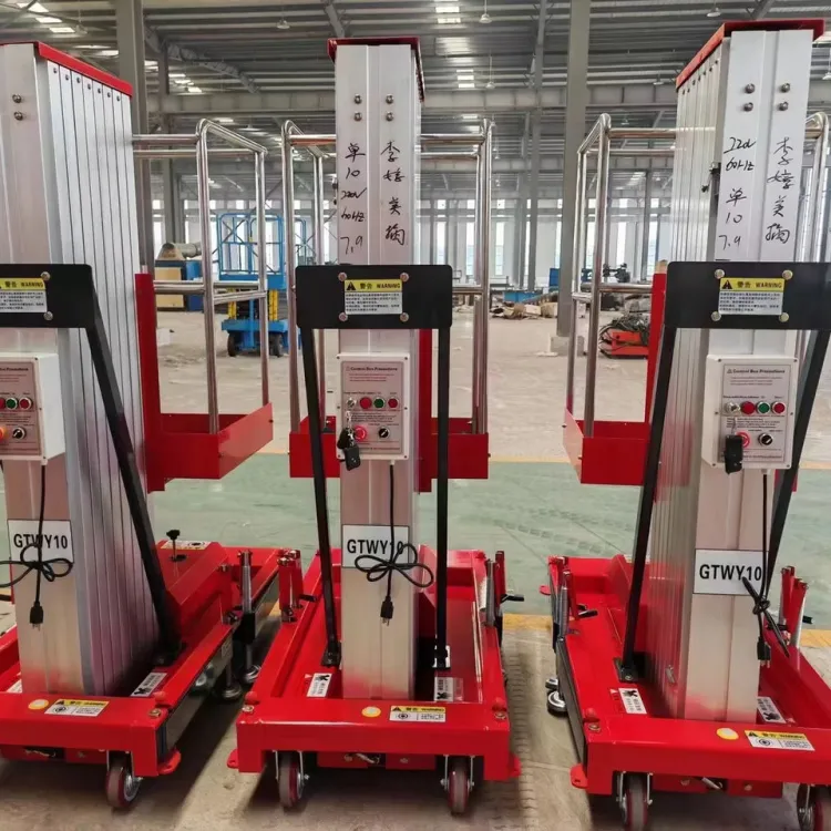 300lbs 500lbs 600lbs Capacity Electric Scissor Lift 20 ft 6m 7m 8m 9m 10m Height Heavy Duty Hydraulic Construction From