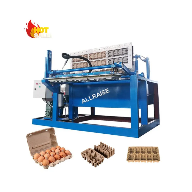 Waste Pulp Molding Equipment Waste Paper Recycling Pulp Forming Machine Carton Fruit Egg Tray Making Machine