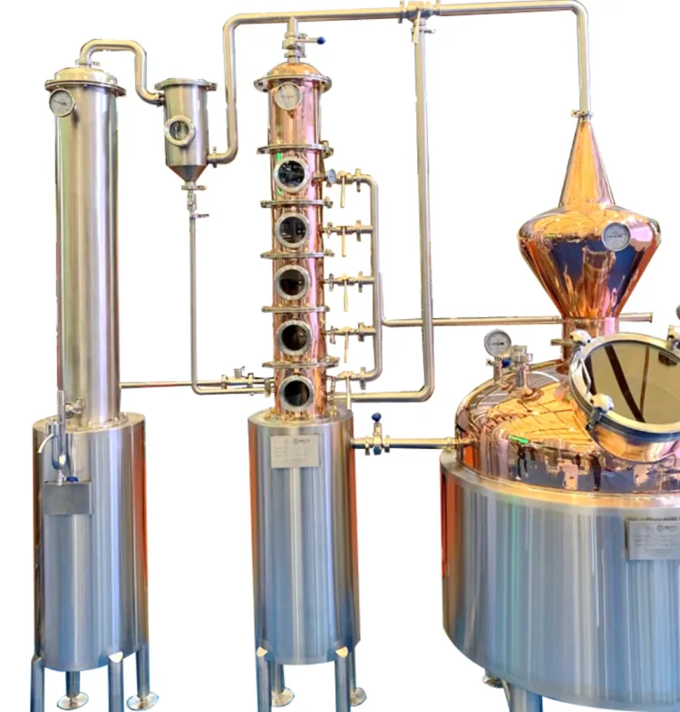 METO Stills Distillery Red Copper Whisky Pot Still Whisky Distiller