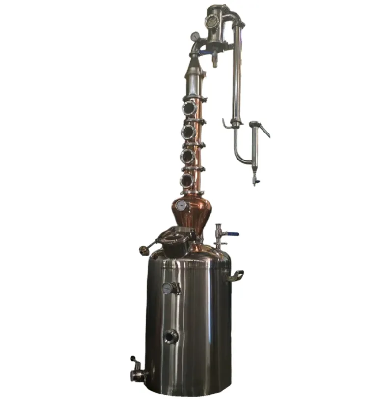 100 L Wine Making Machine Small Distillation Equipment Alcohol Brewing Equipment Column Whiskey Gin Distiller