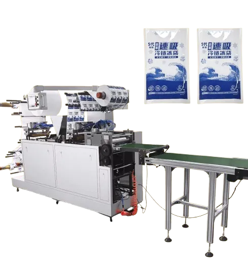 HY-CXBD Industrial Automatic Side-suction Ice Pack Machine Ice Bag Production and Packaging Ice Bag for Business with Auto Pack