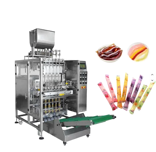 YH High Speed Multi Lane Ice Lolly Popsicle Packaging Machine Ice Pop Ice Candy Jelly Packing Machines