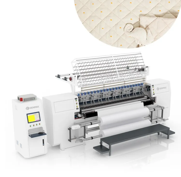 Lock Stitch Multi Needle Computerized High Output Servo Motor Quilting Machine for Home Textile Making