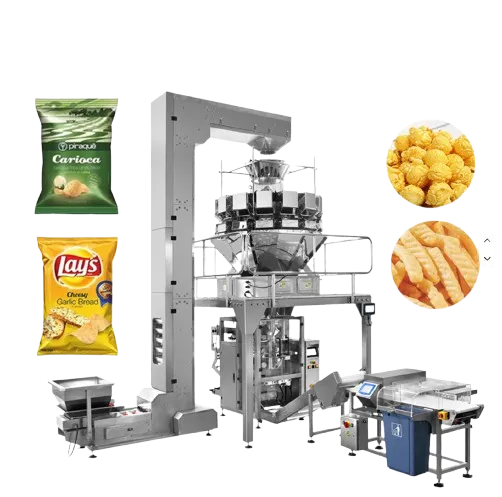 Chips/ Cashew/ Peanut Multi Heads Weighing Packing Fully Automatic Multi-function 10/14 Heads Packaging Machine