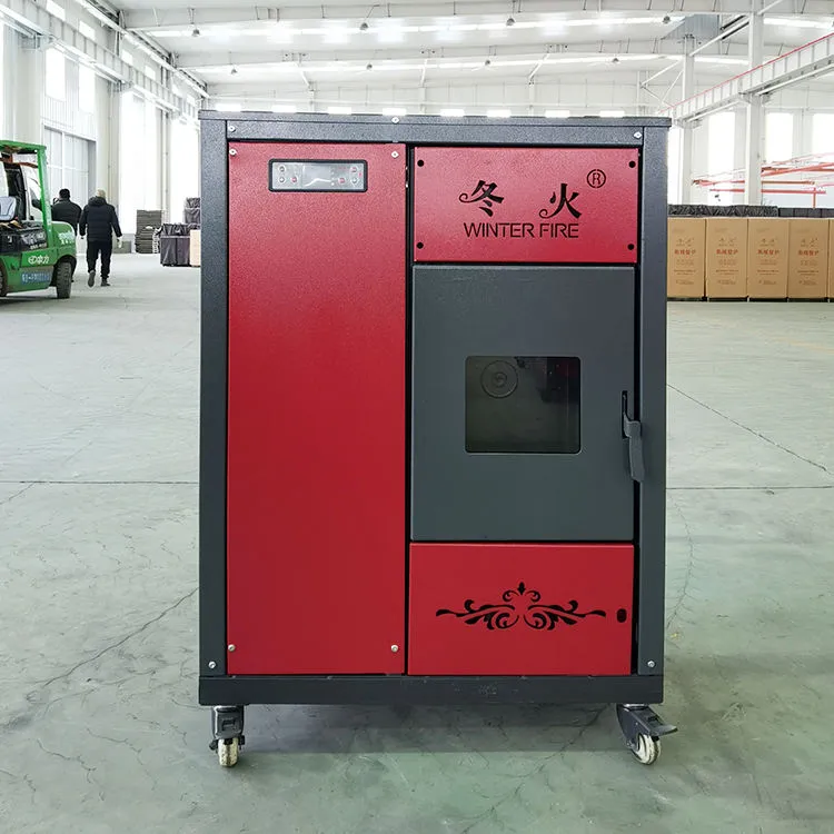 Automatic Feeding Biomass Thermal Boiler Feeding Pellet Stove Small Wood Coal Stove Indoor Fireplace