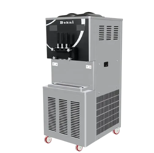 BOKNI Ice-Cream Machine 1Year Warranty Soft Serve Ice Cream Machine Double System Ice Machine