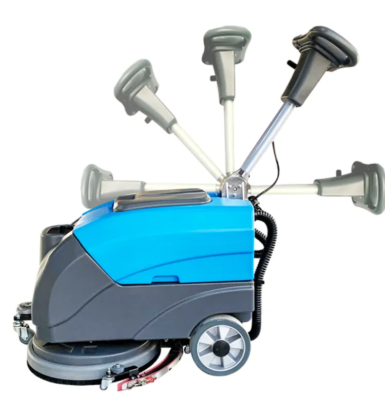 NC-X25 Handheld Electric Walk-Behind Floor Scrubber Machine for Cement Tile Epoxy Floor Cleaning