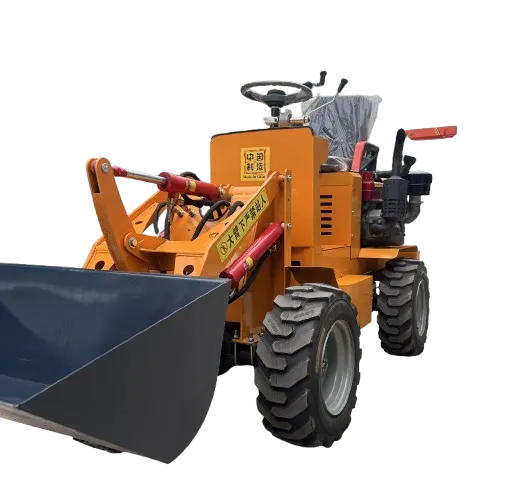 Mini wheel Loader 4x4 4WD Drive Design 1 8 Ton Load Capacity Backhoe Loader Motor Bucket Attachments