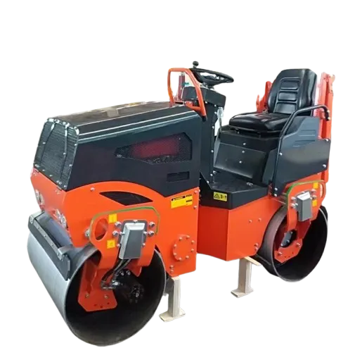 Kubota Diesel Engine 1.5 Ton Mini Asphalt Road Roller Double Drum Roller Compact Ride-on Small Road Compactor