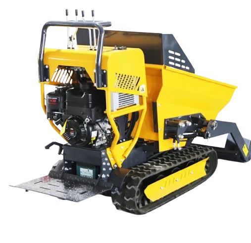 Small Shovel Standing Hydraulic Agricultural Crawler Tipper Dump Transporter Truck Garden Tractor Mini Skid Steer Loader